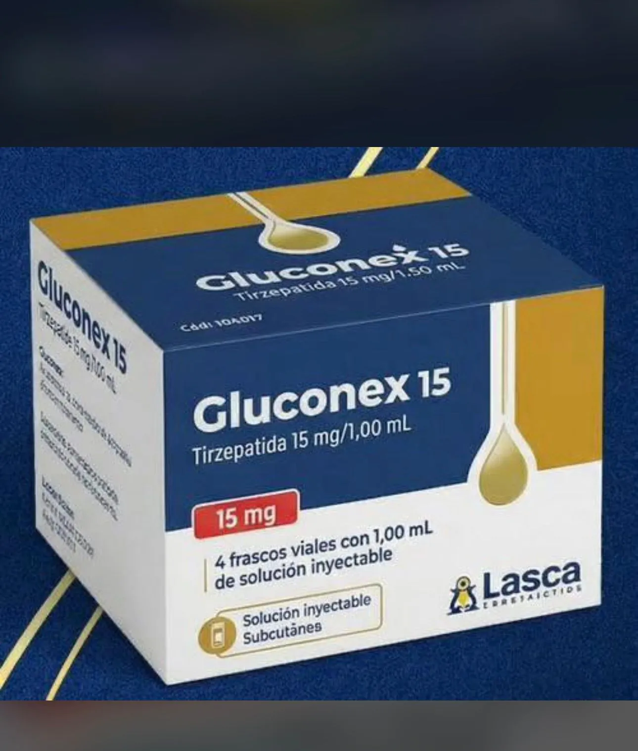 GLUCOMEX 15 MG LACRADA | 04 AMPOLAS